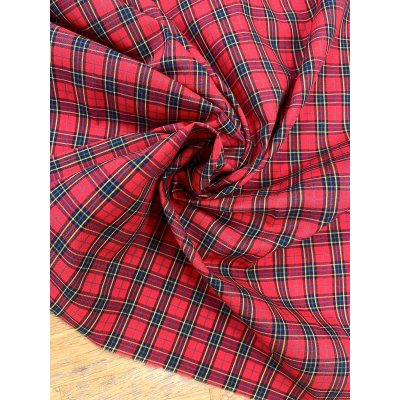 画像7: 生地：綿100％ タータンチェック（レッド×ネイビー）