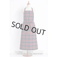 生地：綿100％ タータンチェック（ネイビー×レッド）