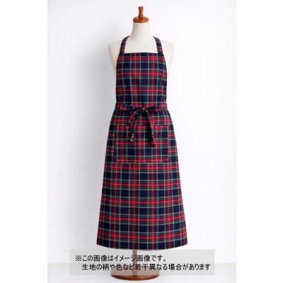 画像1: 生地：綿100％ タータンチェック（ネイビー×レッド）