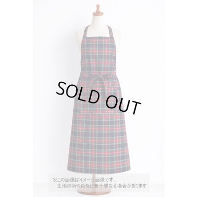 画像1: 生地：綿100％ タータンチェック（ネイビー×レッド）