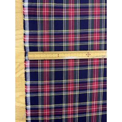 画像3: 生地：綿100％ タータンチェック（ネイビー×レッド）