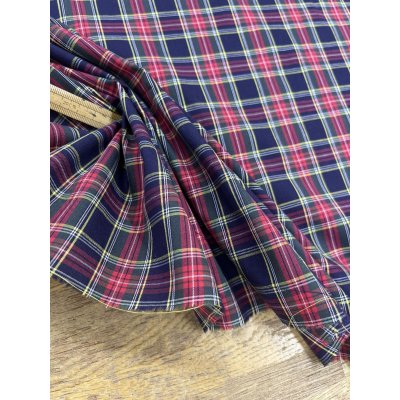画像6: 生地：綿100％ タータンチェック（ネイビー×レッド）