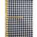 画像2: 生地：綿100％先染め綿麻キャンバスチェック柄（生成×紺） (2)