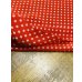 画像6: 生地：ポリエステルデシン／ドットプリント（レッド×ホワイト） (6)