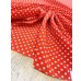 画像7: 生地：ポリエステルデシン／ドットプリント（レッド×ホワイト） (7)