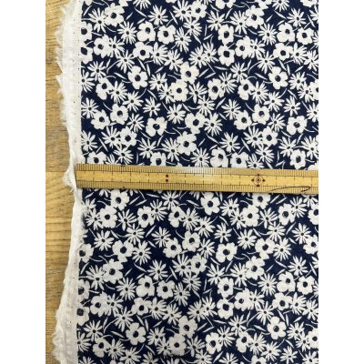 画像3: 生地：80ローン ミラクルウェーブ プリント（ネイビー×ホワイト）