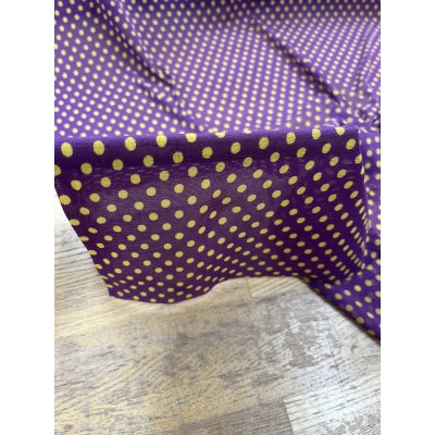 画像7: 生地：ポリエステル 水玉プリントチュール（パープル×イエロー）