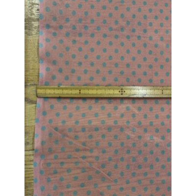 画像3: 生地：ポリエステル 水玉プリントチュール（ピンク×水色）