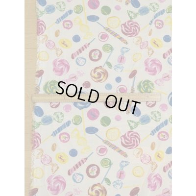 画像2: 生地：ポリエステル100％ キャンディ柄プリント（白）