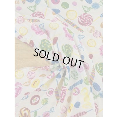 画像6: 生地：ポリエステル100％ キャンディ柄プリント（白）