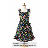 生地：ポリエステル100％ キャンディ柄プリント（黒）