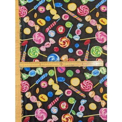 画像3: 生地：ポリエステル100％ キャンディ柄プリント（黒）