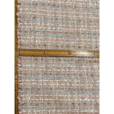 画像3: 生地：コットンポリ ファンシーツイード／ざっくり編み（薄ピンク）