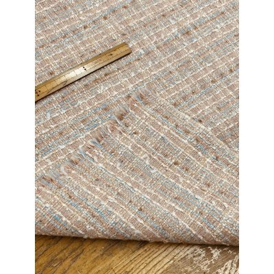 画像4: 生地：コットンポリ ファンシーツイード／ざっくり編み（薄ピンク）