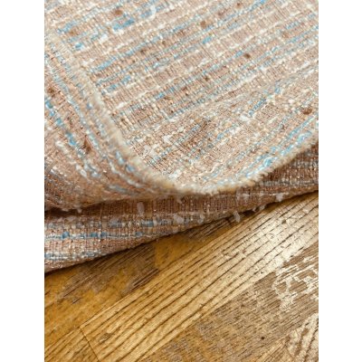 画像5: 生地：コットンポリ ファンシーツイード／ざっくり編み（薄ピンク）