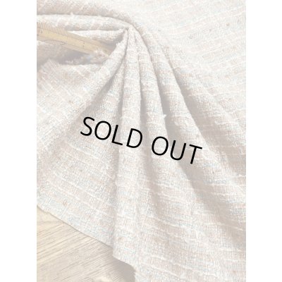 画像6: 生地：コットンポリ ファンシーツイード／ざっくり編み（薄ピンク）