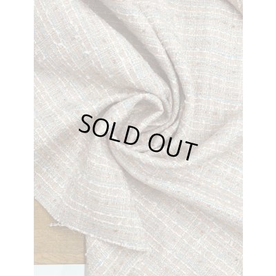 画像7: 生地：コットンポリ ファンシーツイード／ざっくり編み（薄ピンク）