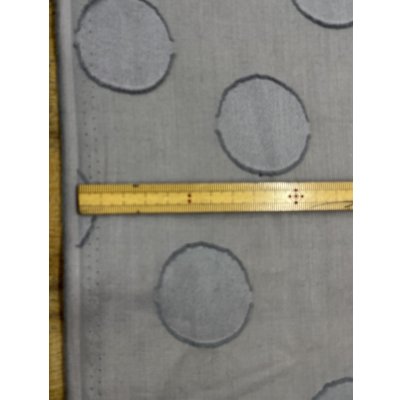 画像3: 生地：綿100％ 水玉カットジャガード（グレー）