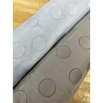 画像9: 生地：綿100％ 水玉カットジャガード（グレー）