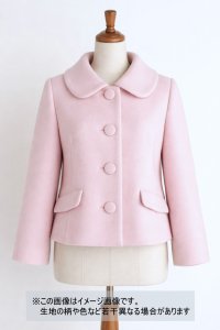 生地：ウール混 ソフトウール（ライトピンク）