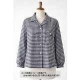 生地：ポリエステル 綿風微起毛ギンガムチェック（白×黒）