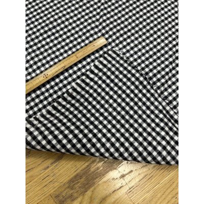 画像4: 生地：ポリエステル 綿風微起毛ギンガムチェック（白×黒）