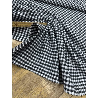 画像6: 生地：ポリエステル 綿風微起毛ギンガムチェック（白×黒）
