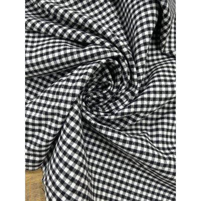 画像7: 生地：ポリエステル 綿風微起毛ギンガムチェック（白×黒）