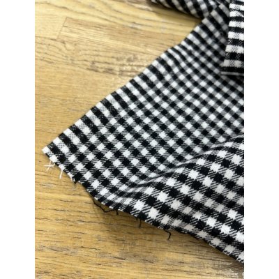 画像8: 生地：ポリエステル 綿風微起毛ギンガムチェック（白×黒）