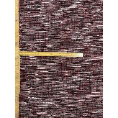 画像2: 生地：綿100％ ザックリ織りアジアンツイード（レッド）