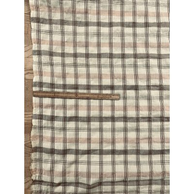 画像2: 生地：綿テンセル先染めシャーリング（ベージュ×ブラウンチェック）