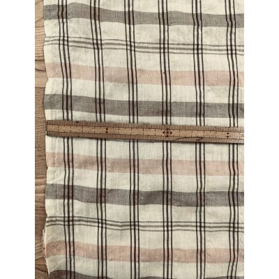 画像3: 生地：綿テンセル先染めシャーリング（ベージュ×ブラウンチェック）