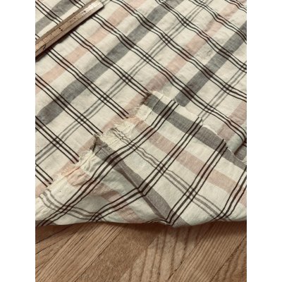 画像4: 生地：綿テンセル先染めシャーリング（ベージュ×ブラウンチェック）