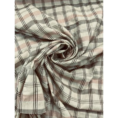 画像7: 生地：綿テンセル先染めシャーリング（ベージュ×ブラウンチェック）