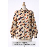 生地：綿100％シフォンカットプリント（アイボリー）