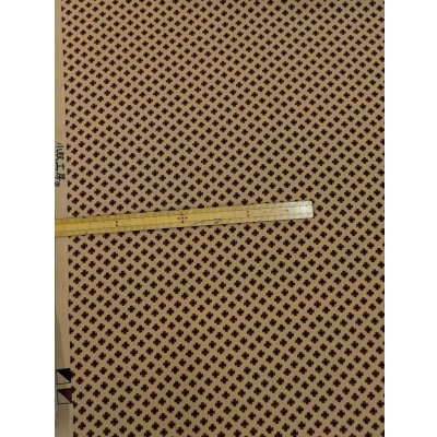 画像2: 生地：ポリ100％Newヴィーナスデシン小花柄（アイボリー×ボルドー）