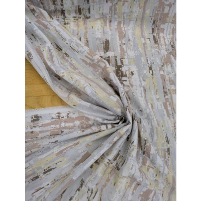 画像4: 生地：ポリエステル100％ヘビーデシンミラージュ柄（ベージュ系）