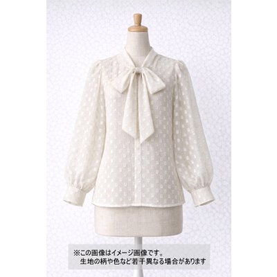 画像1: 生地：ポリエステル100％シフォンカットジャカード（キナリ）