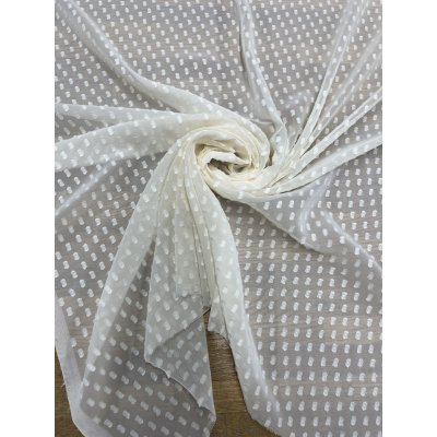 画像7: 生地：ポリエステル100％シフォンカットジャカード（キナリ）