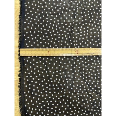 画像3: 生地：綿100％ランダムドット シアーコットン（黒×白）