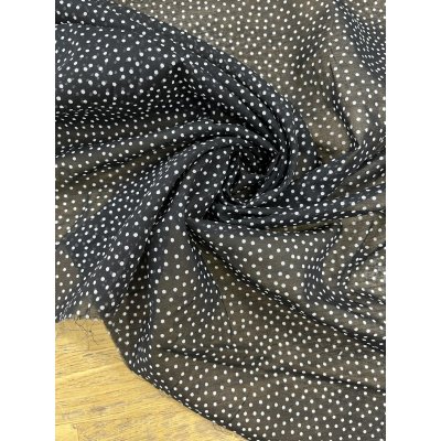 画像6: 生地：綿100％ランダムドット シアーコットン（黒×白）