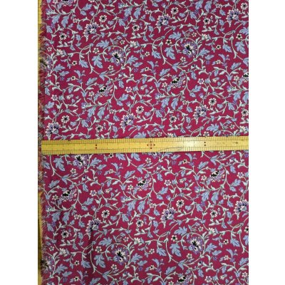 画像3: 生地：ポリエステル100％花唐草プリント（ボルドー×グレー）