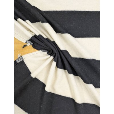 画像7: 生地：ウール混太ボーダーニット（ホワイト×ブラック）