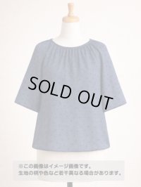 生地：ポリエステル100％リネンライクドットプリント（ネイビー）