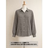 生地：ポリエステル100％ガンクラブチェック（グレー）