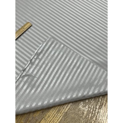 画像4: 生地：ポリストレッチサテンストライプ（グレー）