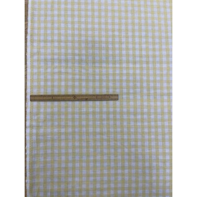 画像2: 生地：綿100％ 先染めギンガムチェック（レモン）