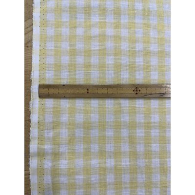 画像3: 生地：綿100％ 先染めギンガムチェック（レモン）