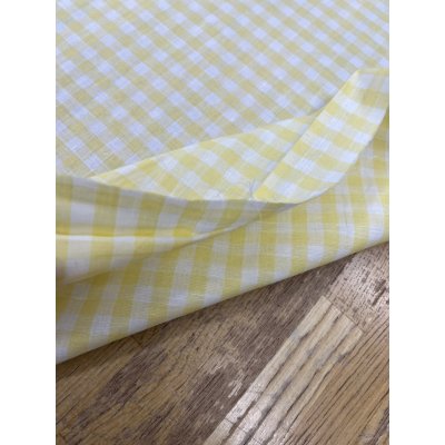 画像5: 生地：綿100％ 先染めギンガムチェック（レモン）