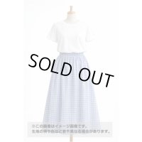 生地：綿100％ 先染めギンガムチェック（水色）